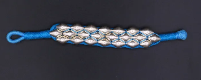 TRIBAL ORNAMENTS Bracelets Traditional design handmade sterling silver beads ball fabulous vintage tribal cuff bracelet from rajasthan india cb01