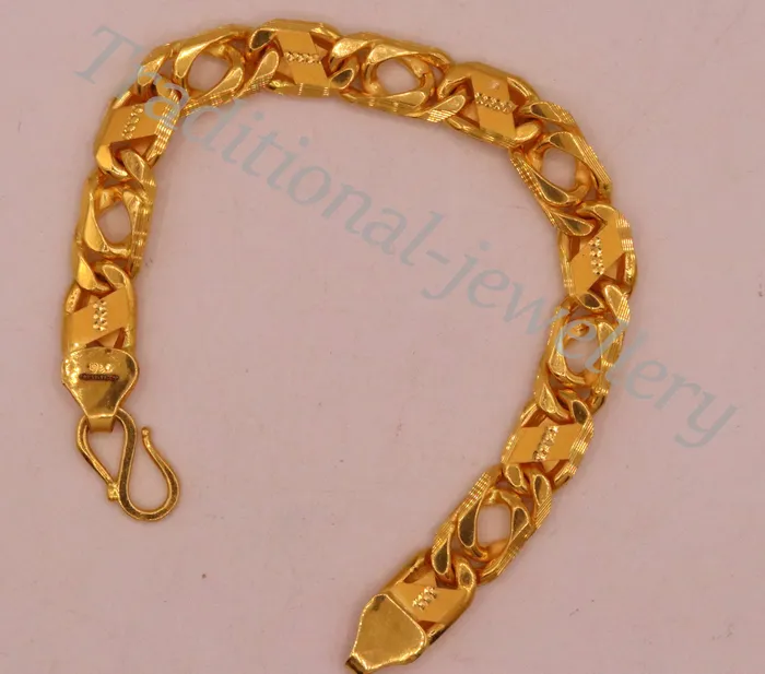 TRIBAL ORNAMENTS Bracelets Traditional navabi chain style 22kt yellow gold handmade fabulous mens bracelet gifting jewelry TRIBAL ORNAMENTS Bracelets Traditional navabi chain style 22kt yellow gold handmade fabulous mens bracelet gifting jewelry