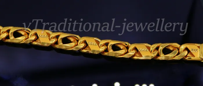 TRIBAL ORNAMENTS Bracelets Traditional navabi chain style 22kt yellow gold handmade fabulous mens bracelet gifting jewelry TRIBAL ORNAMENTS Bracelets Traditional navabi chain style 22kt yellow gold handmade fabulous mens bracelet gifting jewelry