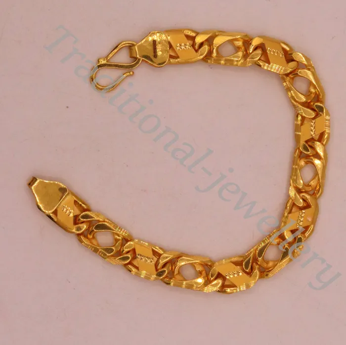 TRIBAL ORNAMENTS Bracelets Traditional navabi chain style 22kt yellow gold handmade fabulous mens bracelet gifting jewelry TRIBAL ORNAMENTS Bracelets Traditional navabi chain style 22kt yellow gold handmade fabulous mens bracelet gifting jewelry