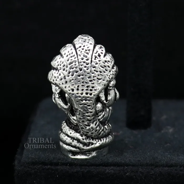 TRIBAL ORNAMENTS Divine stylish 925 Sterling silver solid small lord Ganesha statue art best puja figurine for home temple for wealth and prosperity art517 Necklaces