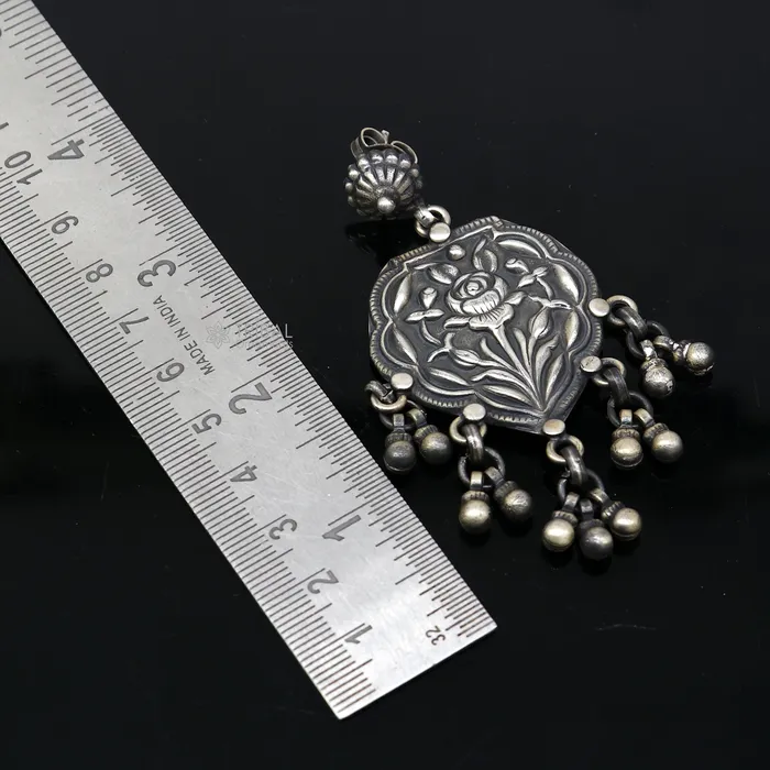 TRIBAL ORNAMENTS Earrings 925 sterling silver ethnic tribal drop dangling earrings s1318 TRIBAL ORNAMENTS Earrings 925 sterling silver ethnic tribal drop dangling earrings s1318