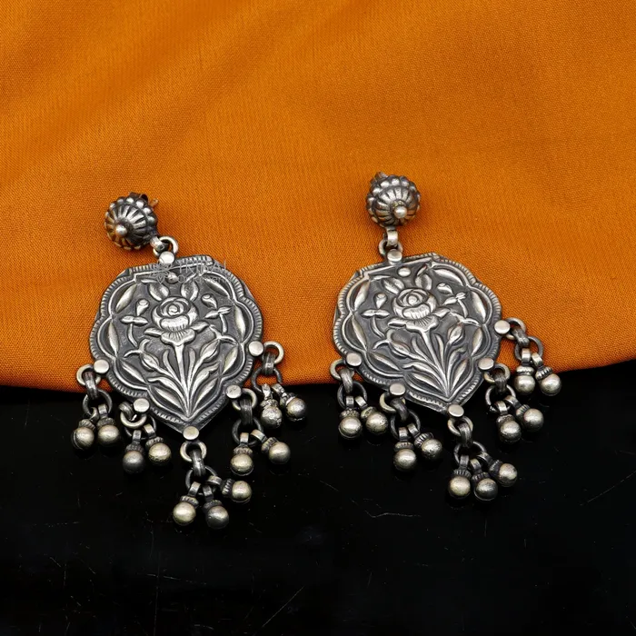 TRIBAL ORNAMENTS Earrings 925 sterling silver ethnic tribal drop dangling earrings s1318 TRIBAL ORNAMENTS Earrings 925 sterling silver ethnic tribal drop dangling earrings s1318