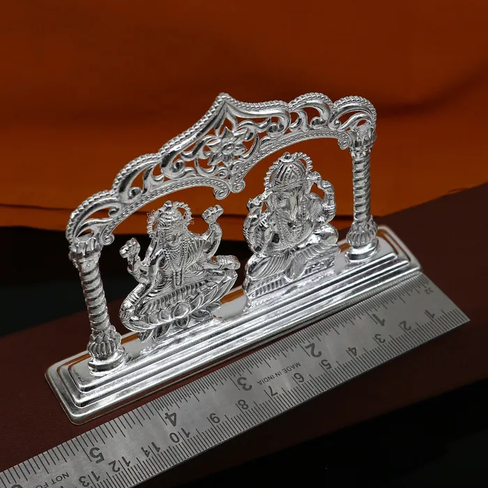 TRIBAL ORNAMENTS Necklaces 35 925 Sterling silver handmade gorgeous Hindu idols Lakshmi and Ganesha statue puja article figurine home dcor Diwali puja gift art661