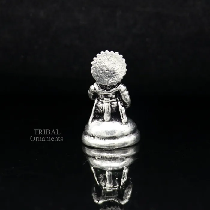 TRIBAL ORNAMENTS Necklaces 925 Sterling silver Divine lord idol Ganesha statue art best puja figurine for home temple for wealth and prosperity gift art art523