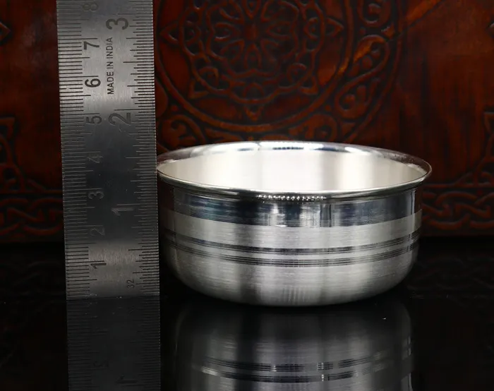 TRIBAL ORNAMENTS Necklaces 999 fine silver water milk glass and bowl silver tumbler silver spoon silver utensilsbest kids gift for rice ceremony Annaprashana sv197