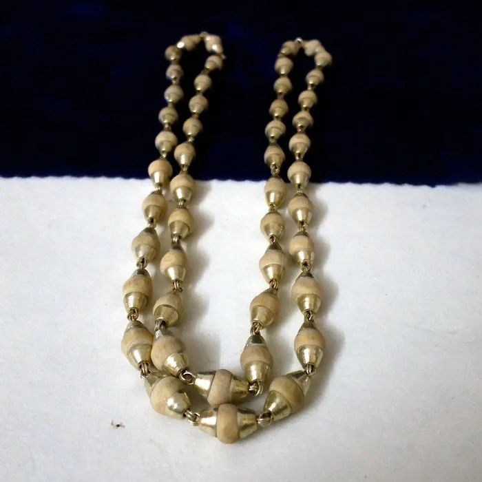 TRIBAL ORNAMENTS Necklaces Fabulous basil rosary handmade beads and silver caps chain indian tribal jewelry tulsi mala used in medical TRIBAL ORNAMENTS Necklaces Fabulous basil rosary handmade beads and silver caps chain indian tribal jewelry tulsi mala used in medical