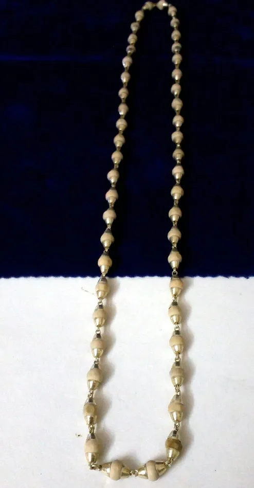 TRIBAL ORNAMENTS Necklaces Fabulous basil rosary handmade beads and silver caps chain indian tribal jewelry tulsi mala used in medical TRIBAL ORNAMENTS Necklaces Fabulous basil rosary handmade beads and silver caps chain indian tribal jewelry tulsi mala used in medical