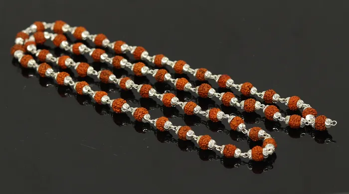 TRIBAL ORNAMENTS Necklaces Handmade Sterling silver gorgeous natural Rudraksh beads 23 long 54 beads japp mala necklace chanting necklace praying mantra ch79 TRIBAL ORNAMENTS Necklaces Handmade Sterling silver gorgeous natural Rudraksh beads 23 long 54 beads japp mala necklace chanting necklace praying mantra ch79
