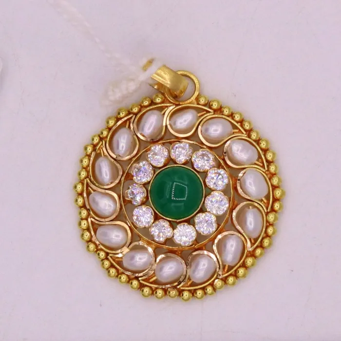 TRIBAL ORNAMENTS Necklaces Traditional designer vintage handmade 22k yellow gold real white pearl jadau green color stone fabulous pendant necklace Indian jewelry TRIBAL ORNAMENTS Necklaces Traditional designer vintage handmade 22k yellow gold real white pearl jadau green color stone fabulous pendant necklace Indian jewelry