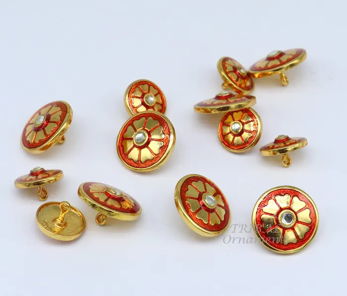 TRIBAL ORNAMENTS Rings 925 Sterling silver handmade gorgeous flower design buttons set of 13 pc for mens coat or suit best jewelry for all occasions btn23 TRIBAL ORNAMENTS Rings 925 Sterling silver handmade gorgeous flower design buttons set of 13 pc for mens coat or suit best jewelry for all occasions btn23