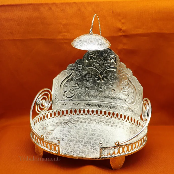 TRIBAL ORNAMENTS Rings Large size 925 sterling silver solid Sinhasan singhasan idol god throne god statues chair temple puja article best collectible su572 TRIBAL ORNAMENTS Rings Large size 925 sterling silver solid Sinhasan singhasan idol god throne god statues chair temple puja article best collectible su572