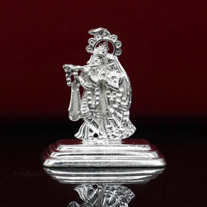 TRIBAL ORNAMENTS Rings Solid sterling silver handmade idol Radha krishna tiny statue amazing design lord krishna figurine jewelry tribal jewelry art85 TRIBAL ORNAMENTS Rings Solid sterling silver handmade idol Radha krishna tiny statue amazing design lord krishna figurine jewelry tribal jewelry art85