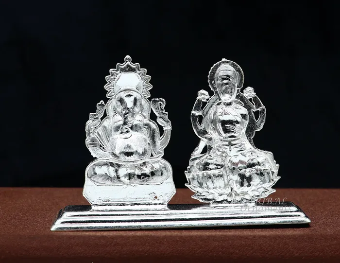 TribalOrnaments Necklaces Solid Sterling silver handmade Hindu idols Laxmi Ganesha statue puja article figurine home dcor Diwali puja gift art561 TribalOrnaments Necklaces Solid Sterling silver handmade Hindu idols Laxmi Ganesha statue puja article figurine home dcor Diwali puja gift art561