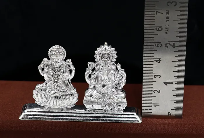 TribalOrnaments Necklaces Solid Sterling silver handmade Hindu idols Laxmi Ganesha statue puja article figurine home dcor Diwali puja gift art561 TribalOrnaments Necklaces Solid Sterling silver handmade Hindu idols Laxmi Ganesha statue puja article figurine home dcor Diwali puja gift art561