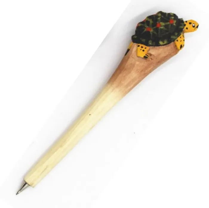V52 Turtle Wood Pen POLLY Earrings