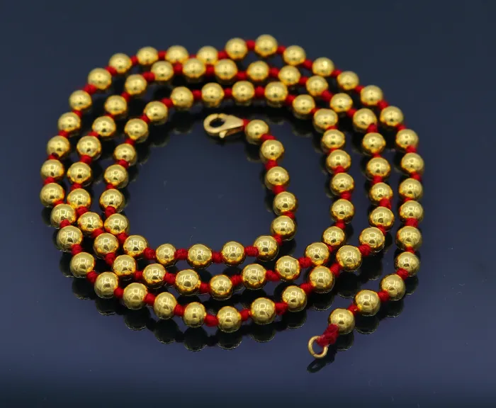 Vintage antique design 20kt yellow gold handmade amazing beads ball chain necklace unisex gifting tribal jewelry from india for belly dance TRIBAL ORNAMENTS Necklaces Vintage antique design 20kt yellow gold handmade amazing beads ball chain necklace unisex gifting tribal jewelry from india for belly dance TRIBAL ORNAMENTS Necklaces