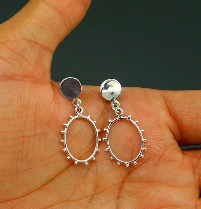 Vintage customized pure e925 sterling silver stud earring excellent fancy elegant dainty light weight earrings best gifting ear654 TRIBAL ORNAMENTS Earrings Vintage customized pure e925 sterling silver stud earring excellent fancy elegant dainty light weight earrings best gifting ear654 TRIBAL ORNAMENTS Earrings
