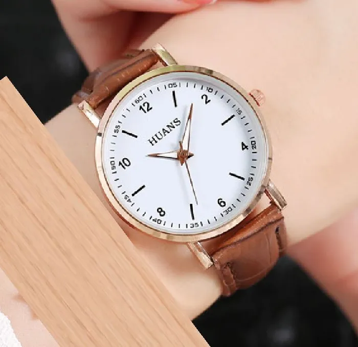 W459 Brown Crocodile Collection Quartz Watch 01 Watches