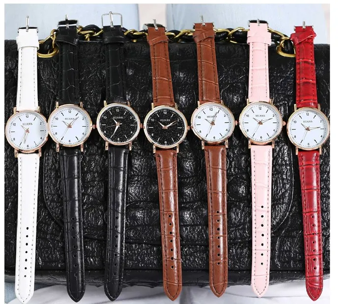W459 Brown Crocodile Collection Quartz Watch 01 Watches