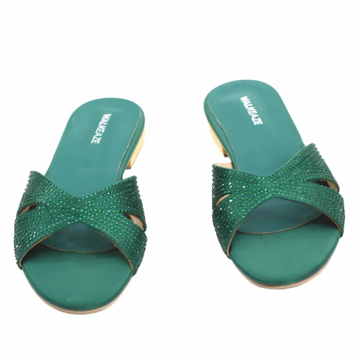 Walkeaze Earrings Women Formal Slippers 40092S
