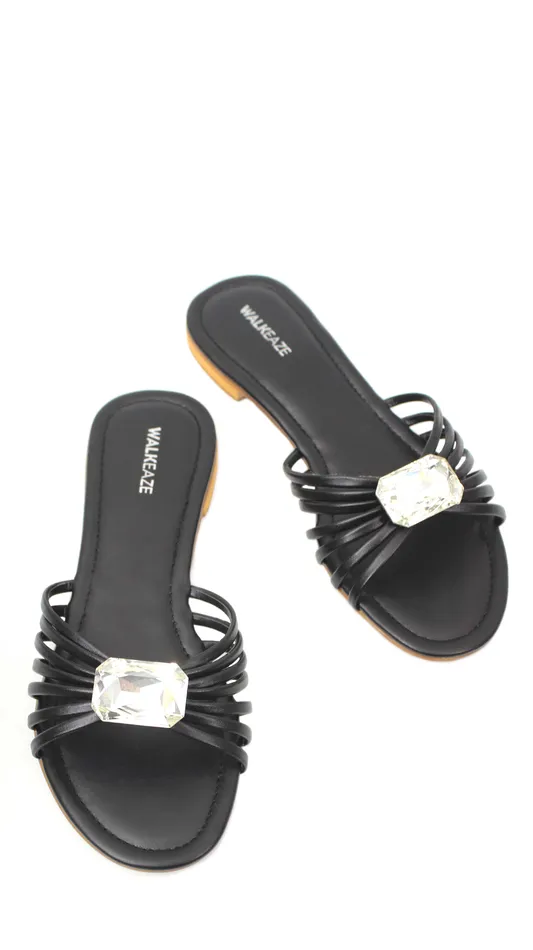 Walkeaze Women Formal Slippers 40211S Earrings
