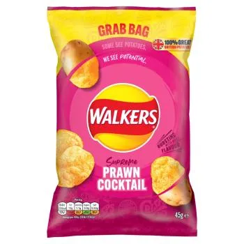 Walkers Prawn Cocktail Crisps 45g Ramsden International Rings