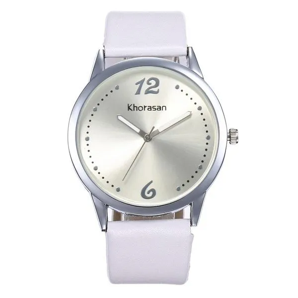Watches 01 W216 White Silver Quartz Watch