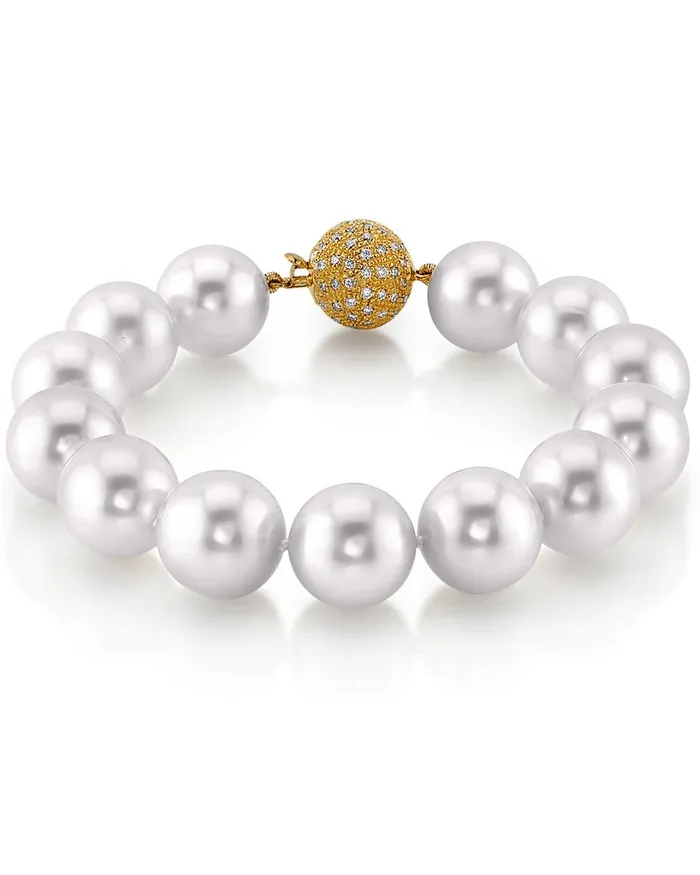 White South Sea White Pearl Bracelet 120130mm AAAAAAA Quality spt Bracelets