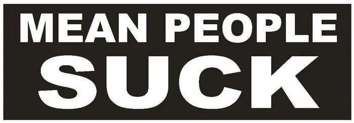 Winter Park Products Earrings STD619 Mean People Suck Funny Bumper Sticker