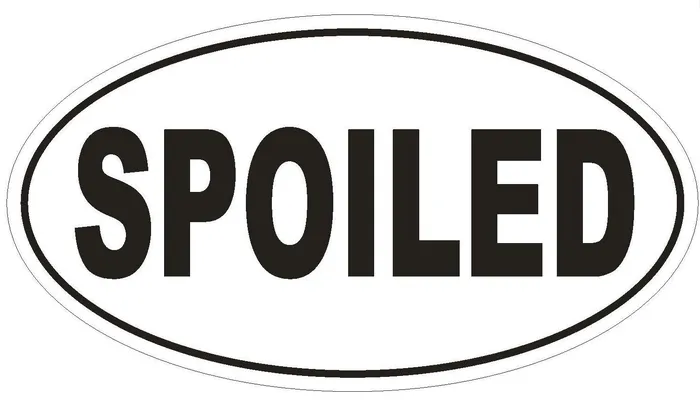 Winter Park Products Rings STD1708 Spoiled Oval Bumper Sticker