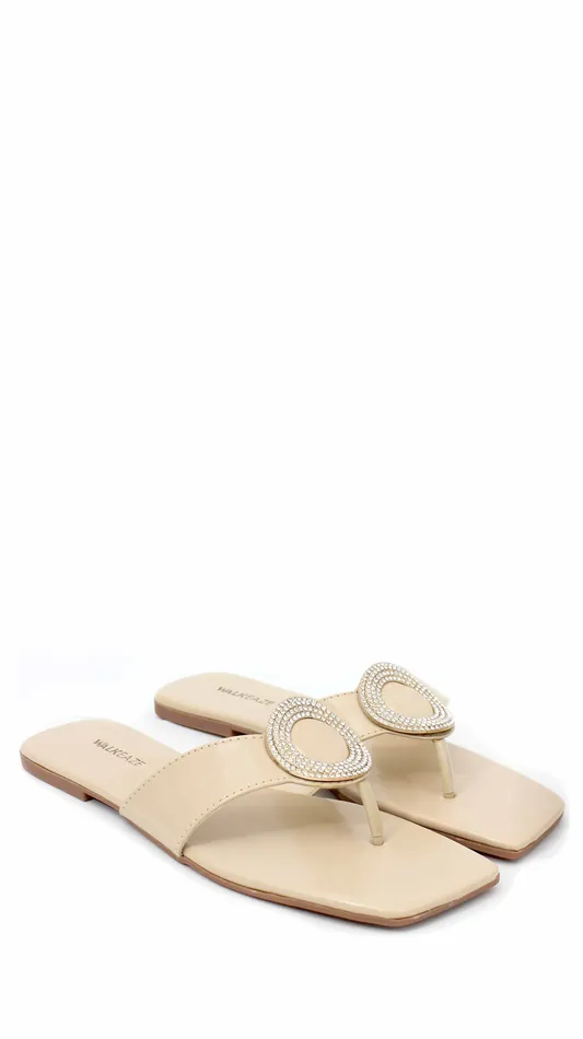 Women Casual Slippers 39908S Walkeaze Earrings