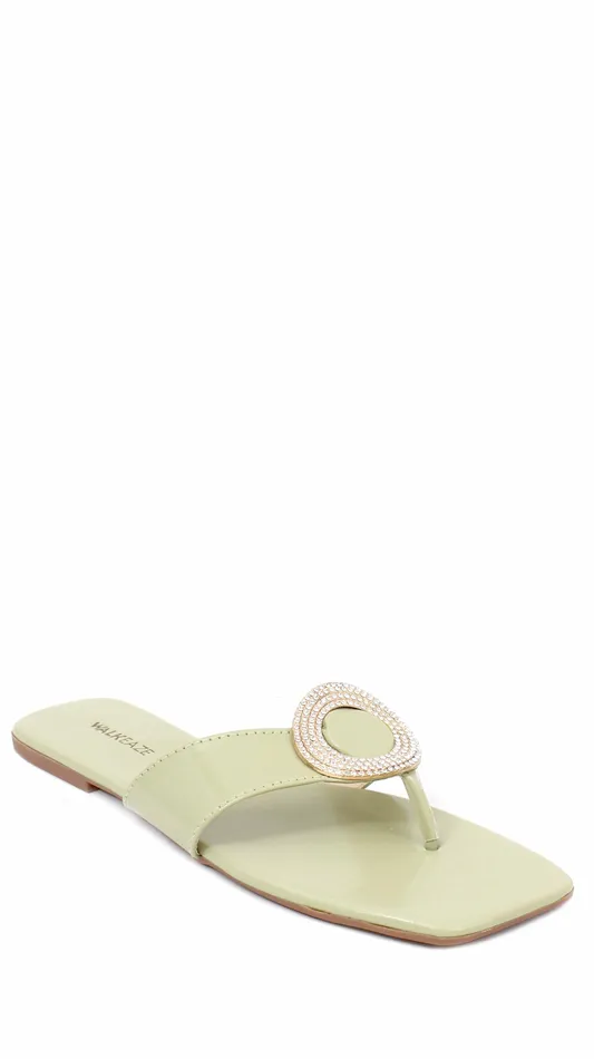 Women Casual Slippers 39908S Walkeaze Earrings