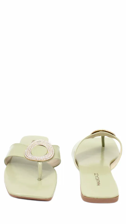Women Casual Slippers 39908S Walkeaze Earrings