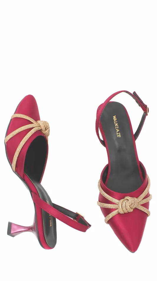 Women Formal Court Shoes 74554S Walkeaze Earrings