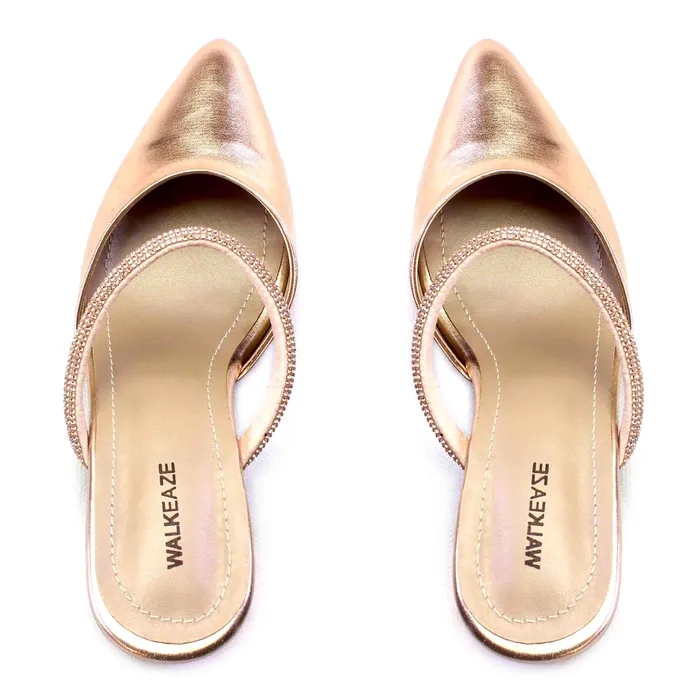 Women Formal Mules 73832S Walkeaze Earrings